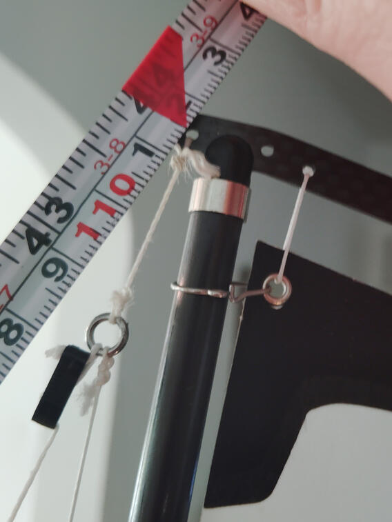 Forestay dead on the numbers